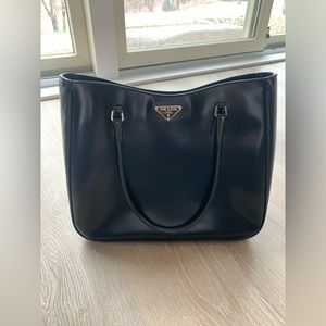 Prada Spazzolato Tote Bag